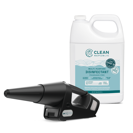 Jet H2 Ultra™ & Clean Republic™ Disinfectant Bundle (1cs / 3cs)